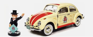 AMERICAN MUSCLE, VOLKSWAGEN Coccinelle 1963  MONOPOLY - Free Parking avec fig...