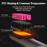 Wireless Hair Straightener Brush Multifunctional Heating Comb Hair Curler