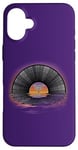 iPhone 16 Plus Retro Vintage Vinyl Sunset Reflection LP Vinyl Record Case