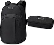 Dakine Backpack Campus L 33L Liter Black + School Case Black - Black