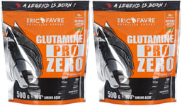 ERIC FAVRE® Glutamine Pro Zero Poudre 2x500 g