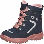 Superfit Garçon Fille HUSKY1 Gore-Tex à Rembourrage Chaud Après-Ski, Bleu/Rose 8010, 24 EU