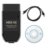 För VAG COM 22.3 OBD2 Scanner HEX V2 USB för Golf A6 Skoda Seat Obegränsade VINs ATMEGA162+16V8+FT232RQ