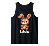 Labubu Cute Brown Bunny Monster Tank Top