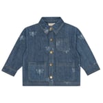 Flöss William Överskjorta Blue Denim Bee | Blå | 98 cm