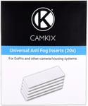 Inserts Anti-buée Compatible Lot de 20 avec GoPro Hero et Autres caméras-Inserts Anti-humidité s pour Action-cams.[W287]