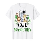 Godmother of The Wild One Zoo Birthday Safari Jungle Animal T-Shirt