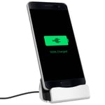 Station d'accueil Smartphone Charge & Synchro connecteur Micro-USB - Argent