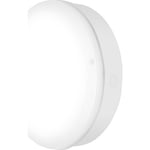 Ledvance Surface Bulkhead vägglampa utomhus med sensor, vit, 3000K, Ø30 cm