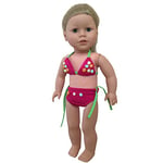 The New York Doll Collection Ensemble De Bain Jolie Bikini pour Mode Fille Poupées - Bikini avec Divers Motifs De Fleurs s'adapte 18 Pouces / 46 cm Poupées - Poupée Vêtements de Bain