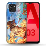 Cokitec Coque pour Samsung Galaxy A03 Manga One Piece Ace Color Multicolore