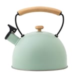 Stove Top Kettle,Whistling Tea Kettle Stainless Steel Teakettle Tea Pots for Stove Top Gas Hob Kitchen Teapot Whistling Camping Kettle,Tea Kettle for Stovetop Whistling Kettle with Handle (Green)