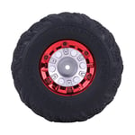 Pwshymi RC Car Tires Rubber RC Truck Tires Flexible RC Tire Good Grip 2Pcs/Set Wide Tire Design for FY-CL02 1:12 RC Racing Car Truck with Hubs Wheel