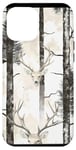 Coque pour iPhone 12 Pro Max Blanc moderne rayé Ozark Timber Deer Camo Classic Hunting