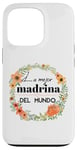 Coque pour iPhone 13 Pro La meilleure marraine du monde accessoire amusant pour marraine