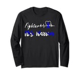 Irritable Bowel Syndrome IBS Warrior Heartbeat Fight Long Sleeve T-Shirt