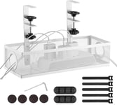Cable Management Bureau, Plateau De Gestion Des Câbles Sous Le Bureau Chemin De Câbles Pour La Gestion Des Câbles Et Des Multipr S, Blanc