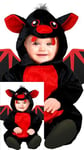 FIESTAS GUIRCA Déguisement de chauve-souris rouge pour bébé – Costume mignon de chauve-souris vampire pour tout-petits – Bébés garçons âgés de 18 à 24 mois