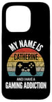 Coque pour iPhone 15 Pro Mon nom est Catherine et j'ai un ajout de jeu