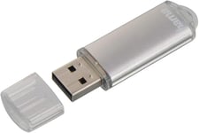 Clé USB 2.0 ""Laeta"", 128 GB (transfert de données à 15 Mo / s, clé USB avec anneau ?illet, capuchon de verrouillage, pour Windows / Macbook, en métal) argent