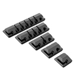 5 Pack Clips De Câble Durable, Rangements De Câbles Et Serre-Câbles, Organiseur Et Gestion De Bureau Pour Tv Pc Ordinateur Portable Maison Etc(Noir)