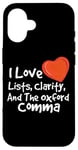 iPhone 16 Oxford Comma Grammar Geek Funny Grammar English Teacher Case