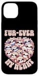 Coque pour iPhone 14 Plus Fur-ever in My Heart Kawaii Paresseux Cœur