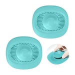 Ahlsen - 2 Pièces Silicone Bouchon Evier Cuisine Universel 2 en 1 Attrape Cheveux Douche Bouche Evier Bonde Evier Cuisine Douche Anti Odeur Bouchon