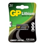 GP Pro Lithiumbatteri, CR123A 1 stk