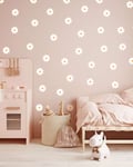 Wallstickers Barnerom - Blomster 50pk | Mini Dekor - Hvit