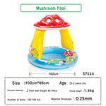 Children's Pool Shade Swimming Pool Mushroom Water Inflatable Game House Baby Ball Pool Summer Toy Water Games - Type 57114 Mushroom Pool