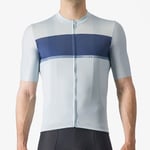 Castelli Tradizione Short Sleeve Cycling Jersey - Winter Sky / Belgian Blue Steel Small Sky/Belgian Blue/Steel