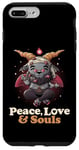 Coque pour iPhone 7 Plus/8 Plus Paix Love Souls Démon Chèvre Pentagramme Satanique Mignon Baphomet