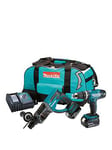 Makita 18V Lxt Combi Drill &Amp; Sds+ Drill 2 X 5Ah Batteries, Fast Charger &Amp; Kit Bag