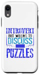 Coque pour iPhone XR Puzzle Lover Introverti discutera des puzzles Fun Puzzler