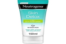 Neutrogena Exfoliant Visage, Skin Detox, Masque Purifiant Argile, 150 ml