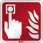 BRADY ISO Safety Sign - Fire alarm