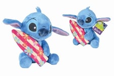 Peluche Disney Stitch et planche de surf 25 cm