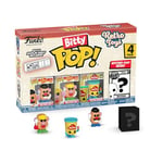 Funko Bitty Pop! Retro Toys - Mr. Potato Head 4PK ​and A Surprise Mystery Mini Figure - 0.9 Inch (2.2 Cm) Collectable - Stackable Display Shelf Included - Gift Idea - Party Bags Stocking