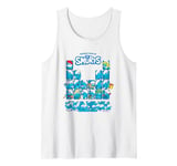 The Smurfs Periodic Table And Many More! Retro Chest Logo Tank Top