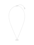 Orelia LUXE Linear T-Bar Pendant Necklace, Silver