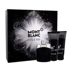 Mont Blanc Legend Gift Set: EdT 100ml+ABB 100ml+SG 100ml