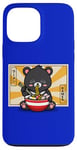 Coque pour iPhone 13 Pro Max Kawaii Hot Pot Ramen Bear Taiwan Travel