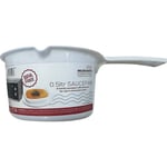 Microwave Small Sauce Gravy Milk Pan 13cm Saucepan 0.5L White Plastic No Lid