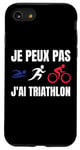 Coque pour iPhone SE (2020) / 7 / 8 Je Peux Pas J'ai Triathlon sport triathlon Fan francophone