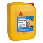 SikaCem - 546963 - Hydrofuge Liquide, Hydrofuge de masse liquide, Blanc , 5L