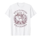 Wildflowers Wild Horses Western Boho Rodeo Love Country Girl T-Shirt