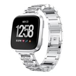 Huawei Watch GT / Samsung Gear S2 22mm dekorerat klockband - Silver