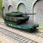 Wagon plat Rlmmps et char de combat Leopard 2A6, DB AG, Ep. VI - MARKLIN 48870 -