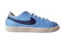 Juniors UK 2.5 NIKE BLAZER LOW TXT PS Light Blue Trainers 574318 400 EU 35 US 3